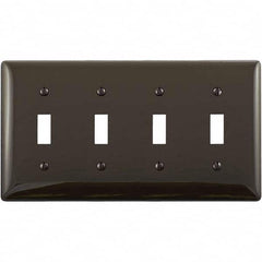 Hubbell Wiring Device-Kellems - Wall Plates Wall Plate Type: Switch Plates Color: Brown - Makers Industrial Supply