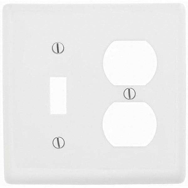 Hubbell Wiring Device-Kellems - Wall Plates Wall Plate Type: Combination Wall Plates Color: White - Makers Industrial Supply