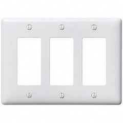 Hubbell Wiring Device-Kellems - Wall Plates Wall Plate Type: Outlet Wall Plates Color: White - Makers Industrial Supply