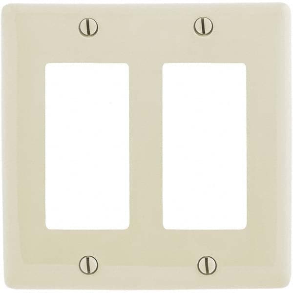 Hubbell Wiring Device-Kellems - Wall Plates Wall Plate Type: Outlet Wall Plates Color: Light Almond - Makers Industrial Supply