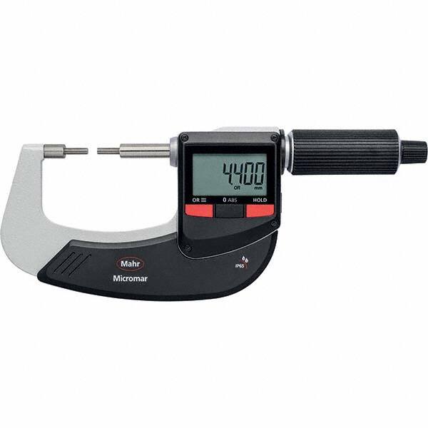 Mahr - Electronic Outside Micrometers Type: Standard Minimum Measurement (Decimal Inch): 0.0000 - Makers Industrial Supply