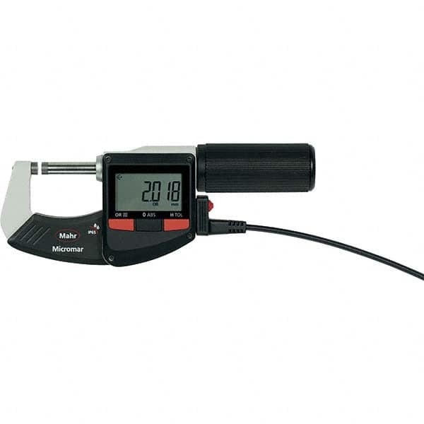 Mahr - Electronic Outside Micrometers Type: Standard Minimum Measurement (Decimal Inch): 1.0000 - Makers Industrial Supply