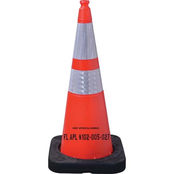 VizCon - Traffic Cones Type: Cone Color: Fluorescent Orange - Makers Industrial Supply