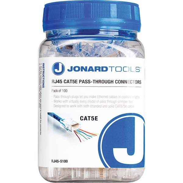 Jonard Tools - Cable Tools & Kits Tool Type: Pass-Through Connectors Number of Pieces: 100.000 - Makers Industrial Supply