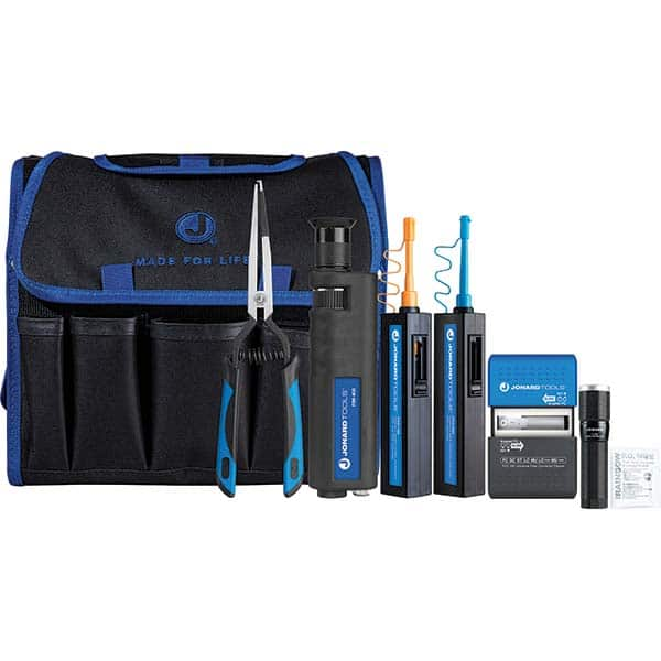 Jonard Tools - Cable Tools & Kits Tool Type: Fiber Connector Cleaning & Inspection Kit Number of Pieces: 8.000 - Makers Industrial Supply