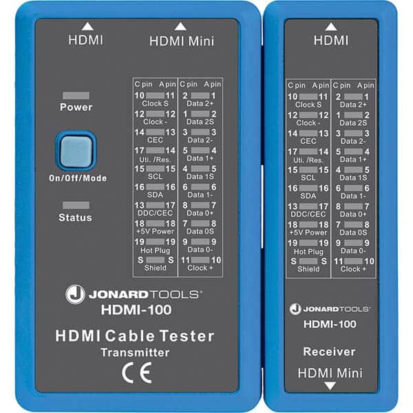 Jonard Tools - Cable Testers Cable Type: HDMI; Mini HDMI Display Type: No Screen - Makers Industrial Supply