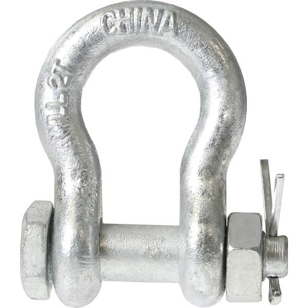 US Cargo Control - Shackles Load Limit (Ton): 3.25 Pin Type: Bolt&Nut - Makers Industrial Supply