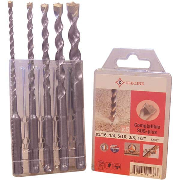 Cle-Line - Drill Bit Sets System of Measurement: Inch Drill Bit Material: Tungsten Carbide - Makers Industrial Supply