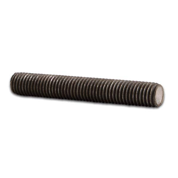 Threaded Studs; Style: Fully Threaded; System of Measurement: Inch; Thread Size: 1/2-13; 1/2-13 in; Overall Length (Inch): 1; Overall Length (Decimal Inch): 1 in; Overall Length (mm): 1 in; Material: Alloy Steel; Finish/Coating: Black Oxide; Class: 2A; Gr