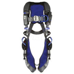 Fall Protection Harnesses: 420 Lb, Vest Style, Size Large, For Climbing & Positioning, Back Front & Hips Tongue Leg Strap, Quick-Connect Chest Strap