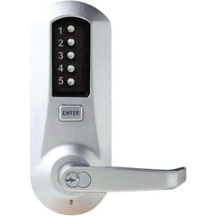 Simplex - Lever Locksets Type: Push-button Lock Door Thickness: 1-3/4 - Makers Industrial Supply