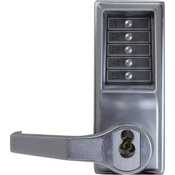 Simplex - Lever Locksets Type: Push-button Lock Door Thickness: 1-3/4 - Makers Industrial Supply