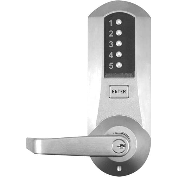 Simplex - Lever Locksets Type: Push-button Lock Door Thickness: 1-3/4 - Makers Industrial Supply