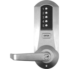 Simplex - Lever Locksets Type: Push-button Lock Door Thickness: 1-3/4 - Makers Industrial Supply