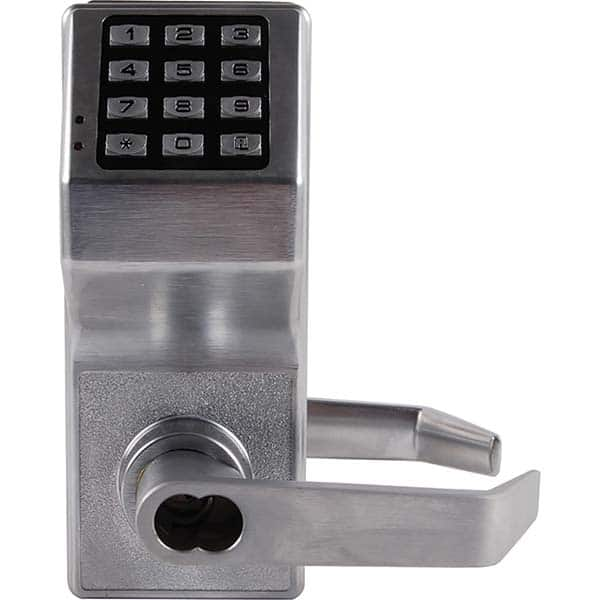 Alarm Lock - Lever Locksets Type: Entrance Door Thickness: 1-3/4 - Makers Industrial Supply