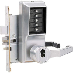 Simplex - Lever Locksets Type: Push-button Lock Door Thickness: 1-3/4 - Makers Industrial Supply