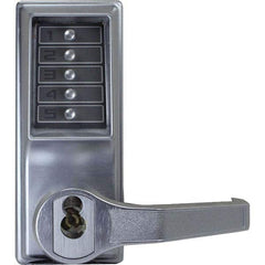 Simplex - Lever Locksets Type: Push-button Lock Door Thickness: 1-3/4 - Makers Industrial Supply