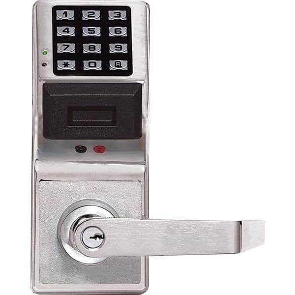 Alarm Lock - Lever Locksets Type: Entrance Door Thickness: 1-3/4 - Makers Industrial Supply