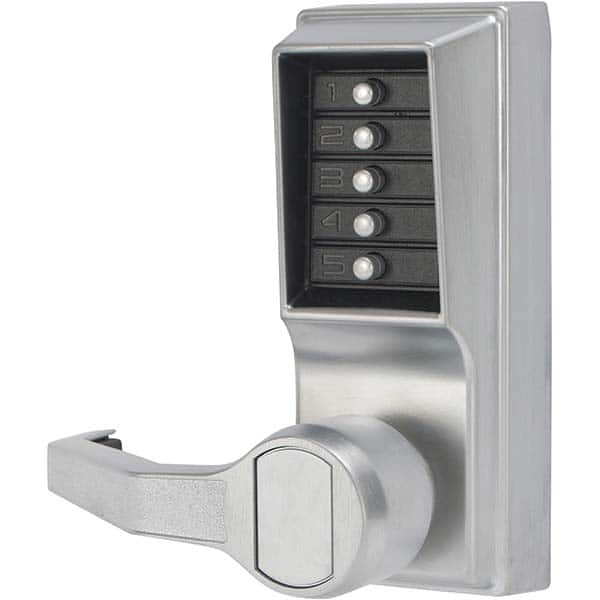 Simplex - Lever Locksets Type: Push-button Lock Door Thickness: 1-3/4 - Makers Industrial Supply