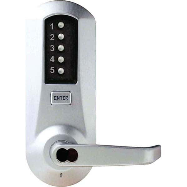 Simplex - Lever Locksets Type: Push-button Lock Door Thickness: 1-3/4 - Makers Industrial Supply