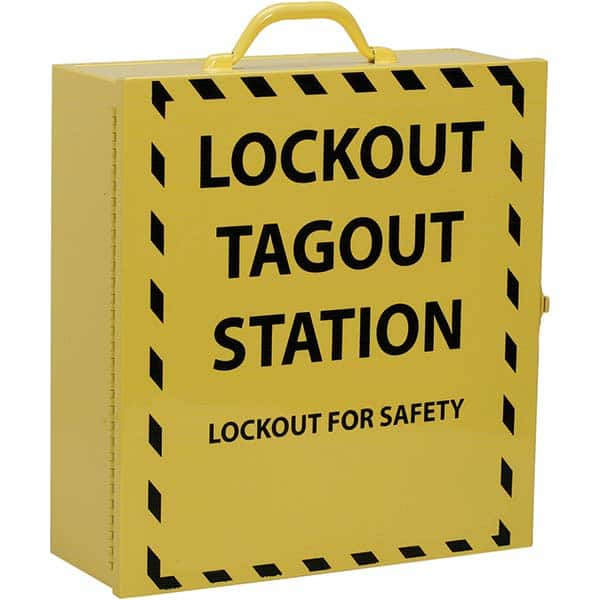 Ability One - Lockout Centers & Stations; Type: Lockout Station ; Equipped or Empty: Empty ; Maximum Number of Locks: 14 ; Language: English ; Board Coating: None - Exact Industrial Supply