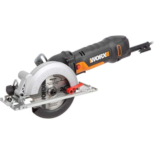 Worx - Electric Circular Saws Amperage: 4.5000 Blade Diameter Compatibility (Inch): 4-1/2 - Makers Industrial Supply