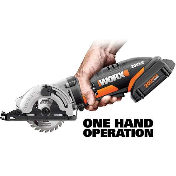 Worx - Cordless Circular Saws Voltage: 20 Battery Chemistry: Lithium-Ion - Makers Industrial Supply