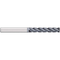 Corner Radius End Mill: 3/4″ Dia, 3″ LOC, 0.03″ Radius, 4 Flutes, Solid Carbide 6″ OAL, 3/4″ Shank Dia, 38 ° Helix, AlCromax Coated, Corner Radius End, Centercutting