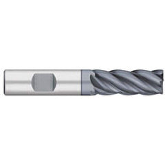 Corner Radius End Mill: 1″ Dia, 2″ LOC, 0.06″ Radius, 5 Flutes, Solid Carbide 4″ OAL, 1″ Shank Dia, 38 ° Helix, AlCromax Coated, Corner Radius End, Centercutting