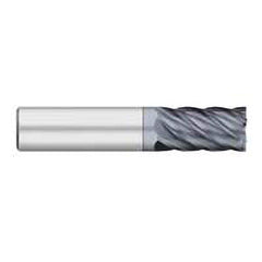 Titan USA - Square End Mills; Mill Diameter (Inch): 5/8 ; Mill Diameter (Decimal Inch): 0.6250 ; Number of Flutes: 6 ; Length of Cut (Inch): 3/4 ; Length of Cut (Decimal Inch): 0.7500 ; Material: Solid Carbide - Exact Industrial Supply