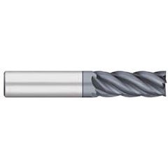 Titan USA - Square End Mills; Mill Diameter (Inch): 1/2 ; Mill Diameter (Decimal Inch): 0.5000 ; Number of Flutes: 5 ; Length of Cut (Inch): 1-1/4 ; Length of Cut (Decimal Inch): 1.2500 ; Material: Solid Carbide - Exact Industrial Supply