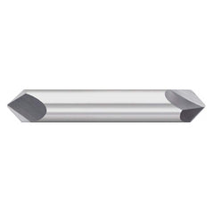 Titan USA - Chamfer Mills; Cutter Head Diameter (Inch): 3/16 ; Included Angle B: 45 ; Included Angle A: 90 ; Chamfer Mill Material: Solid Carbide ; Chamfer Mill Finish/Coating: Uncoated ; Overall Length (Inch): 2-1/2