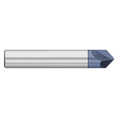 Titan USA - Chamfer Mills; Cutter Head Diameter (Inch): 1/2 ; Included Angle B: 30 ; Included Angle A: 120 ; Chamfer Mill Material: Solid Carbide ; Chamfer Mill Finish/Coating: AlTiN ; Overall Length (Inch): 3 - Exact Industrial Supply