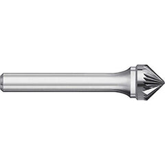 Titan USA - Burrs; Head Shape: Taper ; Industry Specification: SK-9 ; Tooth Style: Single Cut ; Cutting Diameter (Inch): 1 ; Cutting Diameter (Decimal Inch): 1.0000 ; Shank Diameter (Inch): 1/4 - Exact Industrial Supply