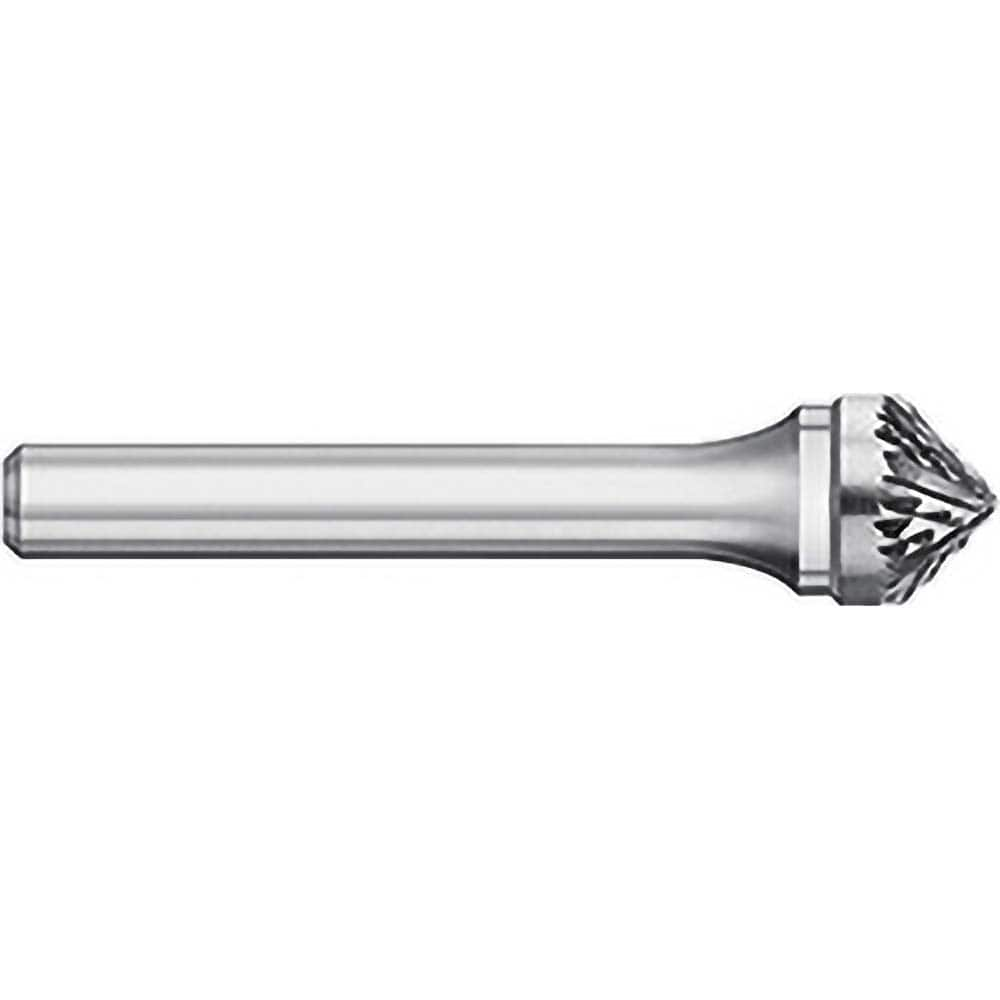 Titan USA - Burrs; Head Shape: Taper ; Industry Specification: SK-7 ; Tooth Style: Double Cut ; Cutting Diameter (Inch): 3/4 ; Cutting Diameter (Decimal Inch): 0.7500 ; Shank Diameter (Inch): 1/4 - Exact Industrial Supply