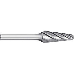 Titan USA - Burrs; Head Shape: Taper ; Industry Specification: SL-3NF ; Tooth Style: Aluma Cut ; Cutting Diameter (Inch): 3/8 ; Cutting Diameter (Decimal Inch): 0.3750 ; Shank Diameter (Inch): 1/4 - Exact Industrial Supply