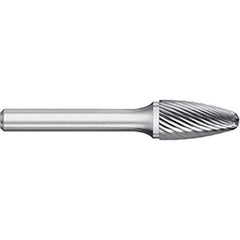 Titan USA - Burrs; Head Shape: Tree w/Radius ; Industry Specification: SF-5 ; Tooth Style: Single Cut ; Cutting Diameter (Inch): 1/2 ; Cutting Diameter (Decimal Inch): 0.5000 ; Shank Diameter (Inch): 1/4 - Exact Industrial Supply