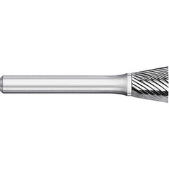 Titan USA - Burrs; Head Shape: Inverted Taper ; Industry Specification: SN-6 ; Tooth Style: Single Cut ; Cutting Diameter (Inch): 5/8 ; Cutting Diameter (Decimal Inch): 0.6250 ; Shank Diameter (Inch): 1/4 - Exact Industrial Supply