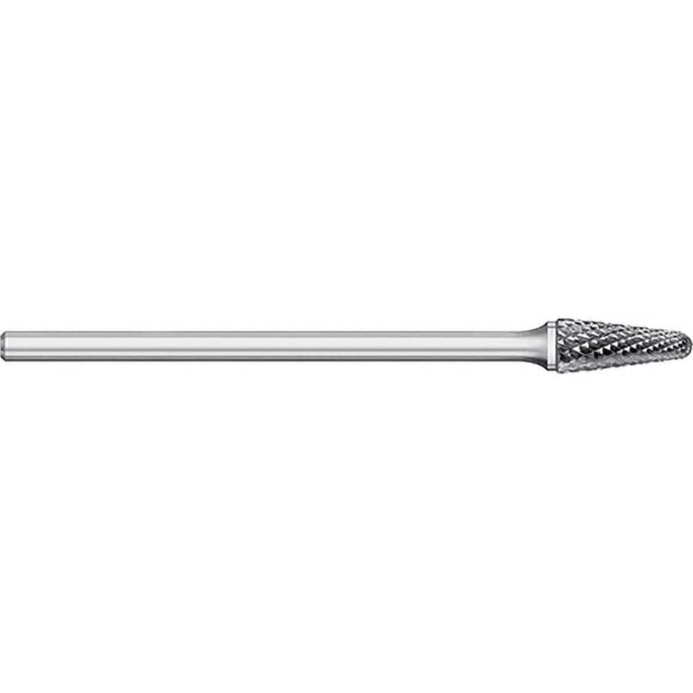 Titan USA - Burrs; Head Shape: Taper w/Radius End ; Industry Specification: SL-1L6 ; Tooth Style: Double Cut ; Cutting Diameter (Inch): 1/4 ; Cutting Diameter (Decimal Inch): 0.2500 ; Shank Diameter (Inch): 1/4 - Exact Industrial Supply