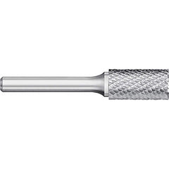 Titan USA - Burrs; Head Shape: Cylinder w/End Cut ; Industry Specification: SB-14 ; Tooth Style: Double Cut ; Cutting Diameter (Inch): 3/16 ; Cutting Diameter (Decimal Inch): 0.1875 ; Shank Diameter (Inch): 1/4 - Exact Industrial Supply