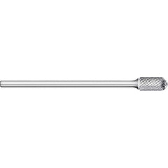 Titan USA - Burrs; Head Shape: Cylinder Ball End ; Industry Specification: SC-5L6 ; Tooth Style: Double Cut ; Cutting Diameter (Inch): 1/2 ; Cutting Diameter (Decimal Inch): 0.5000 ; Shank Diameter (Inch): 1/4 - Exact Industrial Supply