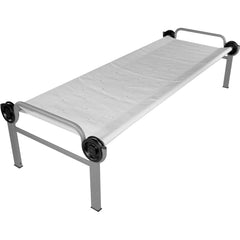 Emergency Single Cot with Duraskin Vinyl Mat 32-1/2″ Wide x 82-11/16″ Long