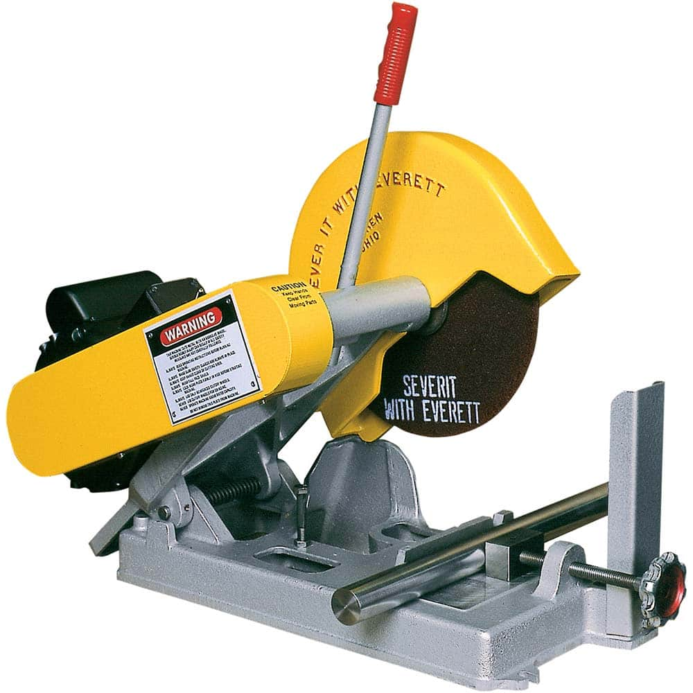 Everett - Chop & Cut-Off Saws; Cutting Style: Straight ; Blade Diameter (Inch): 10 ; Arbor Hole Size (Inch): 5/8 ; Phase: 3 phase ; Cutting Capacity in Solids at 90? (Inch): 1.5 ; Cutting Capacity in Pipe at 90? (Inch): 2 - Exact Industrial Supply