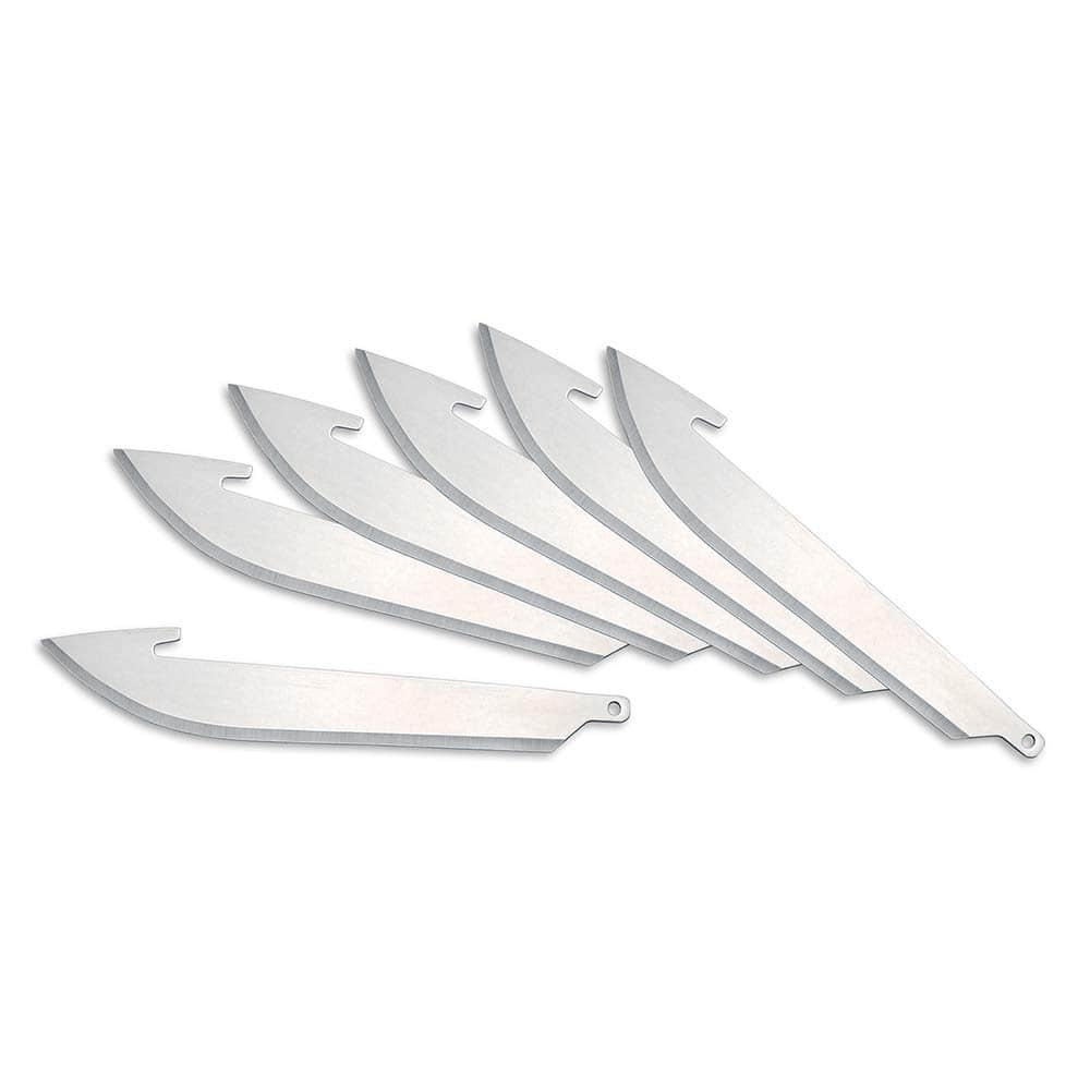 Outdoor Edge - Knife Blades; Type: RazorSafe Replacement Blade ; Material: Japanese 420J2 Stainless Steel ; Overall Length (Inch): 3.5 ; Number of Blades: 6 - Exact Industrial Supply