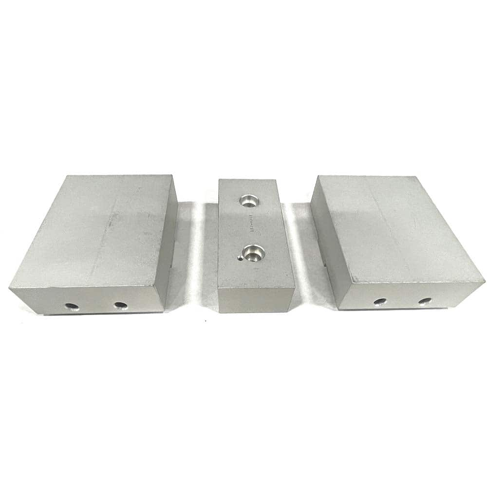 TE-CO - Vise Jaw Sets; Jaw Width (mm): 203.2 ; Jaw Width (Inch): 8 ; Jaw Width (Decimal Inch): 8 ; Set Type: Component Kit ; Material: Aluminum ; Vise Compatibility: 6" Vises - Exact Industrial Supply