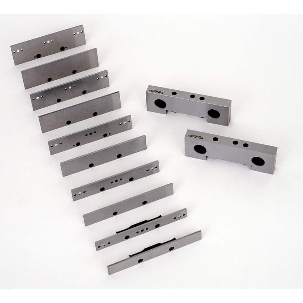 TE-CO - Vise Jaw Sets; Jaw Width (mm): 203.2 ; Jaw Width (Inch): 8 ; Jaw Width (Decimal Inch): 8 ; Set Type: Component Kit ; Material: Steel ; Vise Compatibility: 8" Vises - Exact Industrial Supply