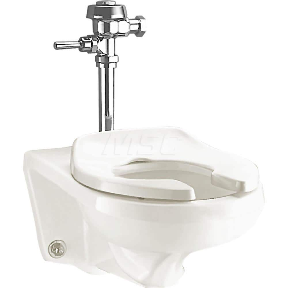 Toilets; Type: Top Spud Toilet Bowl; Bowl Shape: Elongated; Mounting Style: Wall; Gallons Per Flush: 1.6; Overall Height: 16-1/8; Overall Width: 14-3/4; Overall Depth: 25; Rim Height: 16-1/8; Trapway Size: 2-1/8; Rough In Size: 12.00; Material: Vitreous C