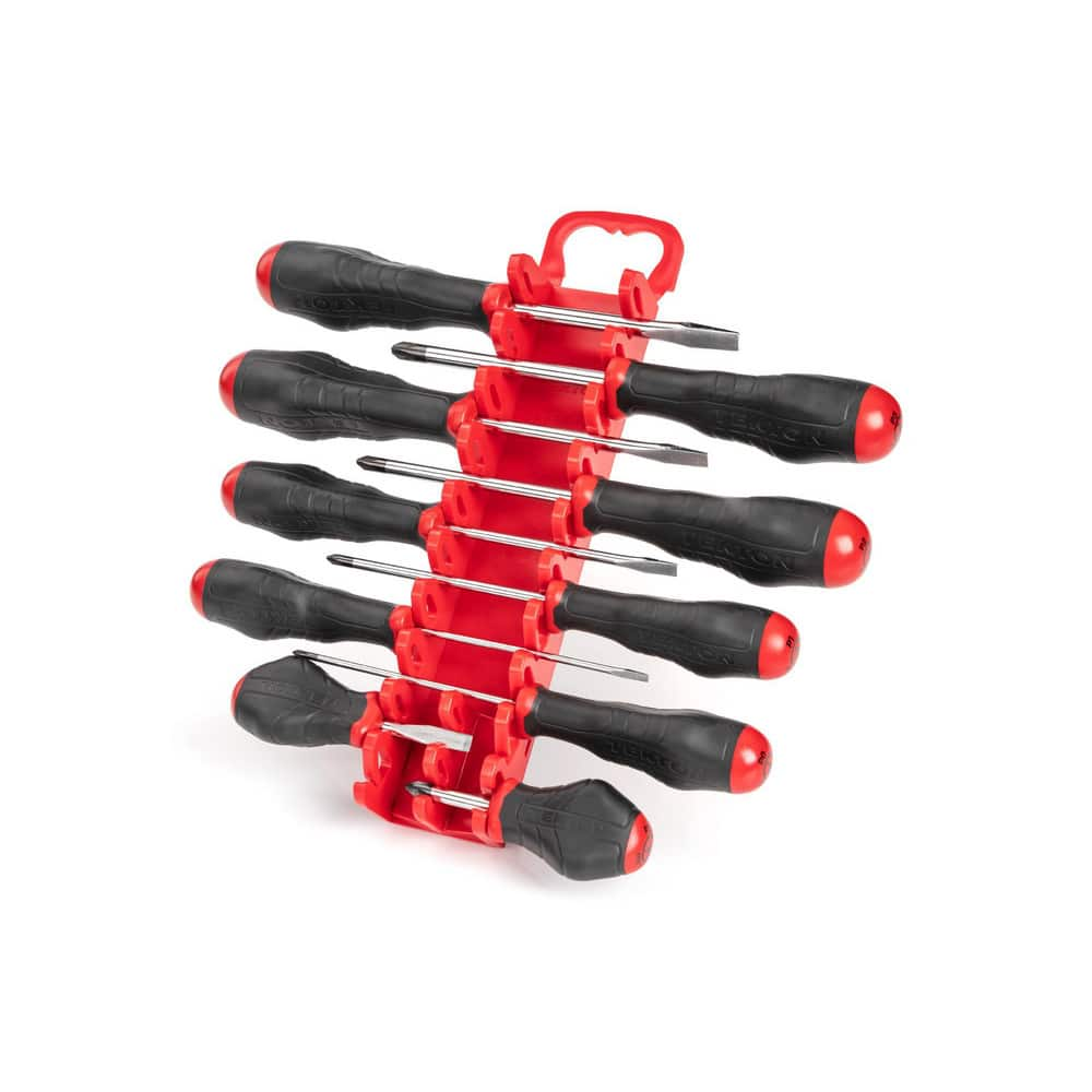 Screwdriver Sets; Screwdriver Types Included: Slotted; Phillips; Container Type: Plastic Holder; Number Of Pieces: 10