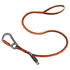 3108F Standard Orange Tool Lanyard Single Locking Carabiner - 15Lbs - Makers Industrial Supply