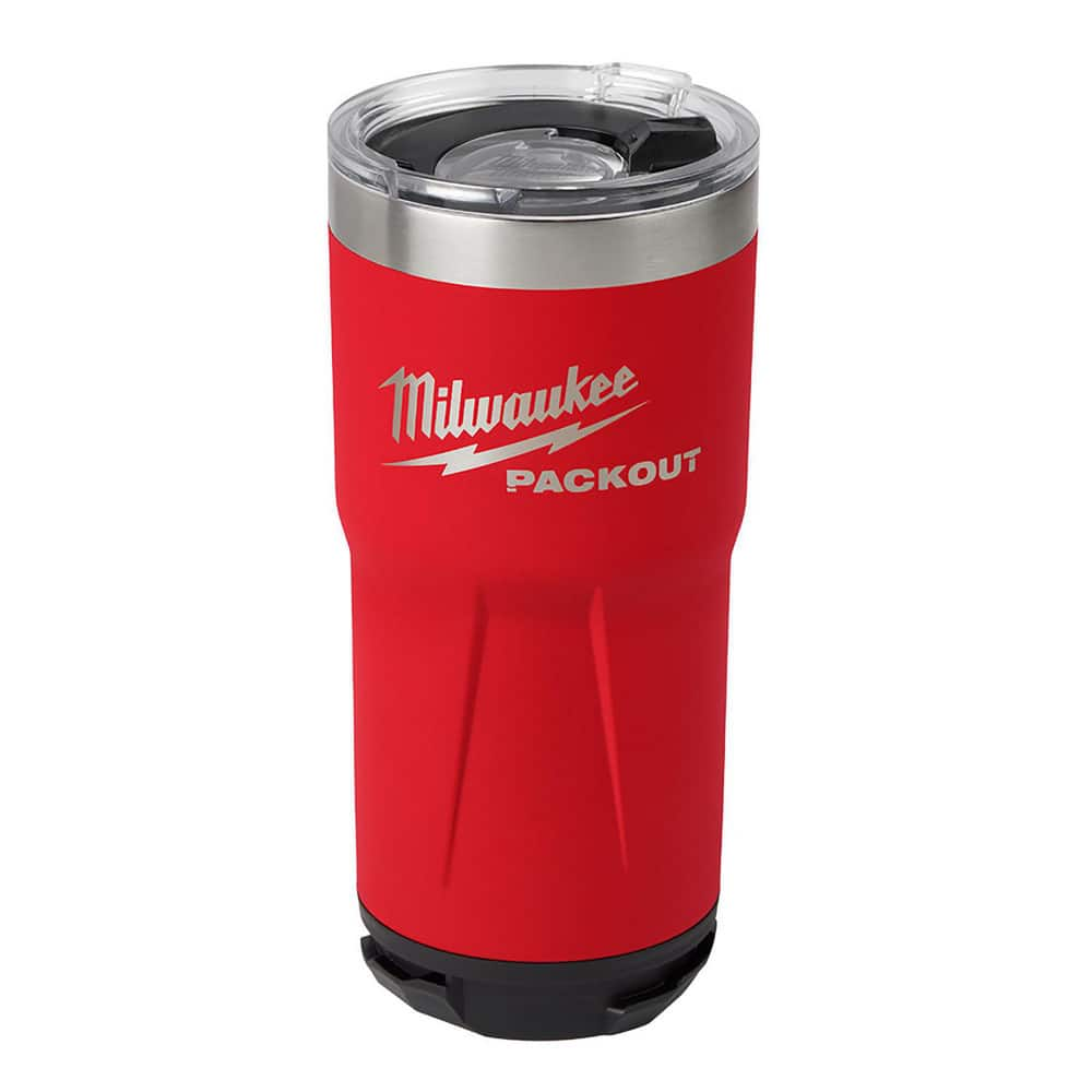 Paper & Plastic Cups, Plates, Bowls & Utensils; Cup Type: Tumbler; Material: Steel; Color: Red; Capacity: 20.000; Capacity: 20.000 oz; For Beverage Type: Cold; Hot; Microwave-safe: No; Disposable: No